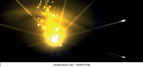 Colorful pyrotechnics show. Sky clouds. Black background. Festival celebration. Abstract fireworks dark sky night for celebration design.