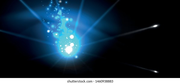 Colorful pyrotechnics show. Sky clouds. Black background. Festival celebration. Abstract fireworks dark sky night for celebration design.