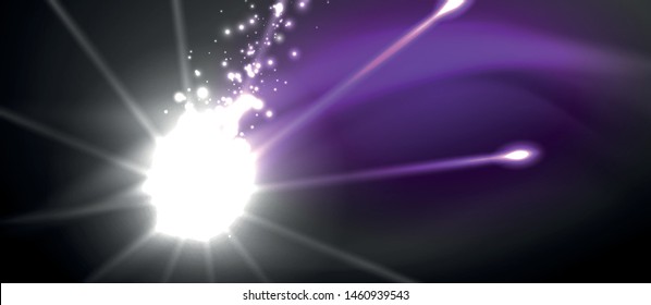 Colorful pyrotechnics show. Sky clouds. Black background. Festival celebration. Abstract fireworks dark sky night for celebration design.
