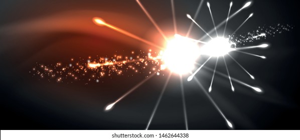 Colorful pyrotechnics show. Sky clouds. Black background. Festival celebration. Abstract fireworks dark sky night for celebration design.