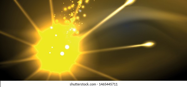 Colorful pyrotechnics show. Sky clouds. Black background. Festival celebration. Abstract fireworks dark sky night for celebration design.