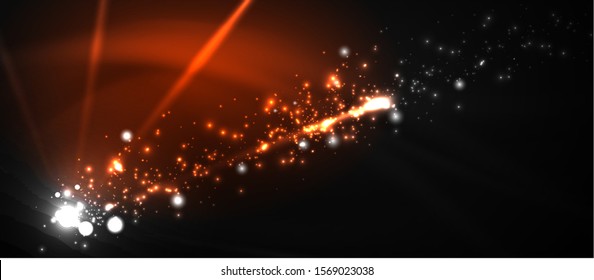 Colorful pyrotechnics show. Sky clouds. Black background. Festival celebration. Abstract fireworks dark sky night for celebration design.