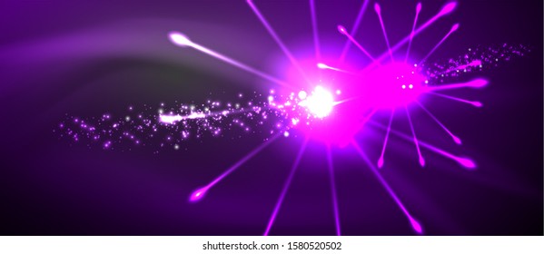 Colorful pyrotechnics show. Sky clouds. Black background. Festival celebration. Abstract fireworks dark sky night for celebration design.