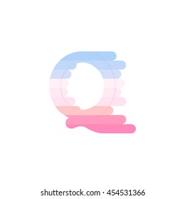 Colorful q Letters, vector design template elements for design