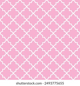 Colorful Quatrefoil Shape Seamless Pattern Background