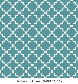 Colorful Quatrefoil Shape Seamless Pattern Background