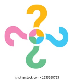 colorful question mark concept