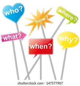 Colorful Question Sign