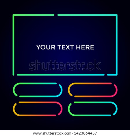 Colorful quiz with options background vector template. Can be used for examine and school needs.