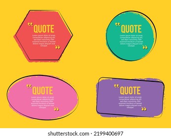 Colorful quote box frame collections