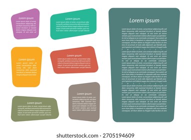 Farbige Zitat Text Template Vektor - Zitat Sprachbox Design-Vorlagen gesetzt. Kollektion von Rahmen und Symbolen für Angebotsfelder. Infografik bunte Vorlage Design
