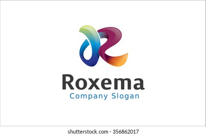 Colorful R Letter Alphabet Logo Vector Symbol Design Illustration