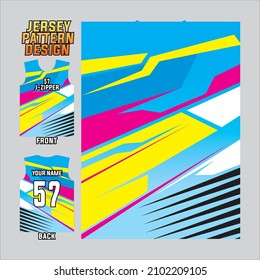 colorful racing jersey design patterns for printing and sublime