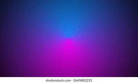 Colorful radial gradient background with a dark futuristic tone, featuring concentric circles in blue, purple, and magenta hue