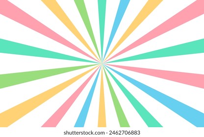 Colorful radial lines. A fun background. 