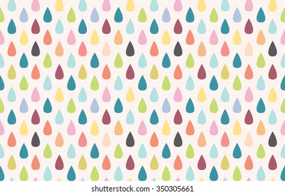 Colorful rain. Seamless vector pattern