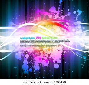 Colorful Rainbow Abstract Background for Modern Flyers