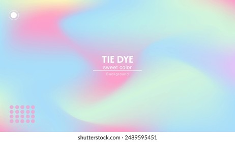 Colorful rainbow abstract combination tye dye wave background. Minimalist pastel color design.
