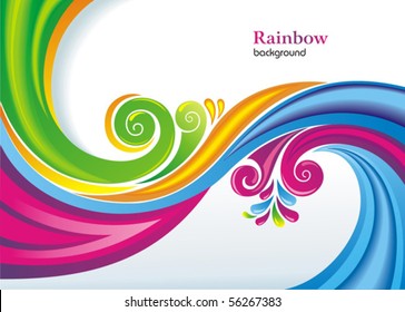 Colorful rainbow background.