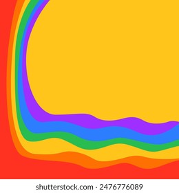 colorful rainbow background. pride month concept