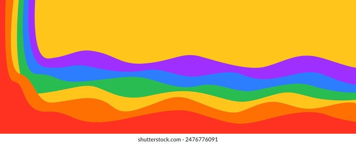fondo de arco iris colorido. concepto del mes del orgullo