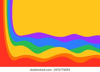 Bunter Regenbogen-Hintergrund. Pride Month Konzept