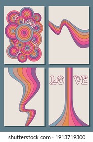 Colorful Rainbow Backgrounds, Cover, Poster Templates