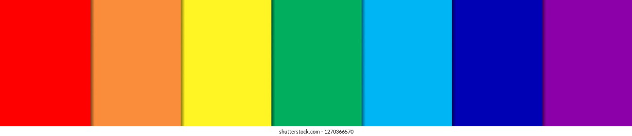 colorful rainbow banner. vector