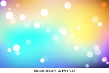 Colorido arco iris fondo abstracto de luz suave, Vector eps 10 ilustración partículas de bokeh, decoración de fondo