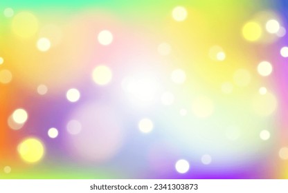 Colorido arco iris fondo abstracto de luz suave, Vector eps 10 ilustración partículas de bokeh, decoración de fondo