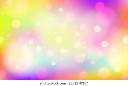 Colorido arco iris fondo abstracto de luz suave, Vector eps 10 ilustración partículas de bokeh, decoración de fondo