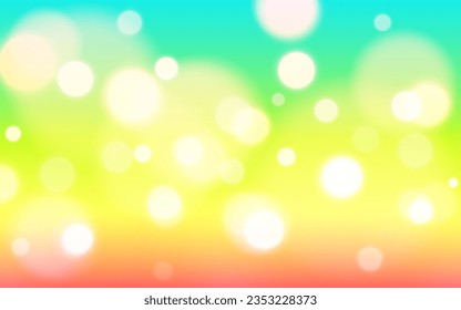 Colorido arco iris fondo abstracto de luz suave, Vector eps 10 ilustración partículas de bokeh, decoración de fondo