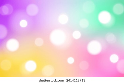 Colorido arco iris fondo abstracto de luz suave, Vector eps 10 ilustración partículas de bokeh, decoración de fondo