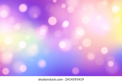 Colorido arco iris fondo abstracto de luz suave, Vector eps 10 ilustración partículas de bokeh, decoración de fondo