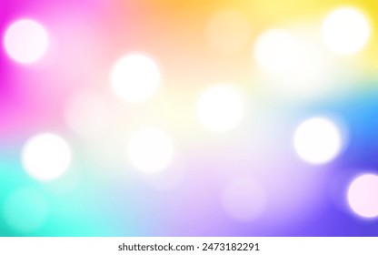 Colorido arco iris bokeh fondos abstractos de luz suave, Vector eps 10 ilustración partículas bokeh, decoración de fondos