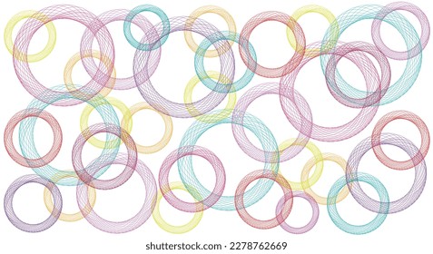 A colorful rainbow bubbles background 