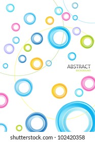 Colorful rainbow circle background. Clip-art