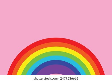 Colorful rainbow or color spectrum flat vector icon for apps and websites