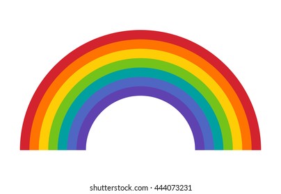 Colorful rainbow or color spectrum flat vector icon for apps and websites