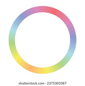 Colorful rainbow colors circle. vector