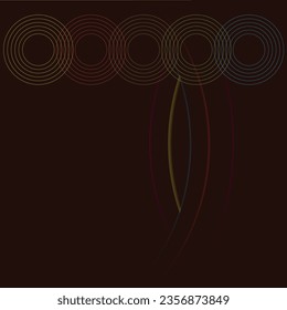 Colorful rainbow curved lines pattern design. Abstract futuristic vector background