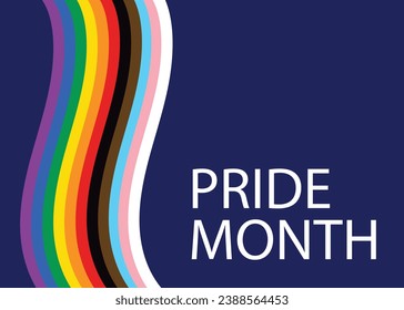 Colorful rainbow design background concept Pride Month