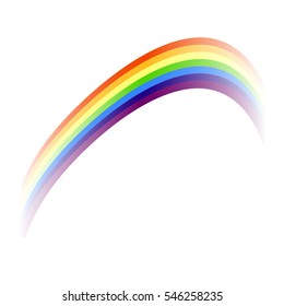 Colorful rainbow, design element