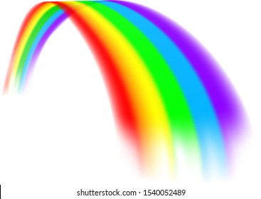A colorful rainbow design element concept