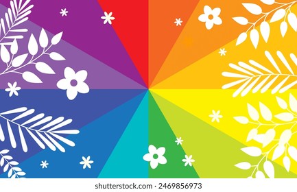 Colorful rainbow design vector illustration. Bright color design background. Trendy rainbow art