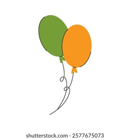 A colorful rainbow with fluffy white clouds on a white background. Simple and cute vector illustration.