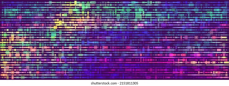 Colorful Rainbow Glitch Broken Screen Effect Stock Vector (Royalty Free ...