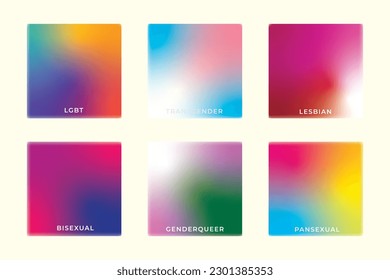 Colorful rainbow gradient blurred background. Gradient rainbow pride concept. LGBTQ transgender symbol and rainbow gradient background