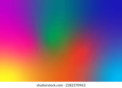 Colorful Rainbow Gradient Blurry Background. Abstract Art Wallpaper. Vector Illustration