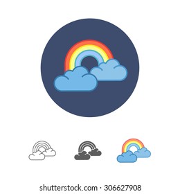 Colorful rainbow icon